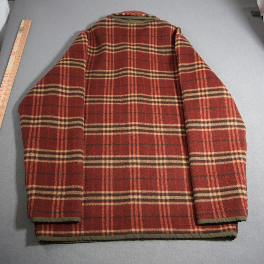 Vintage REI Plaid Wool Nylon Heavyweight Men Field Chore Jacket M Retro Cabin - Picture 2 of 15